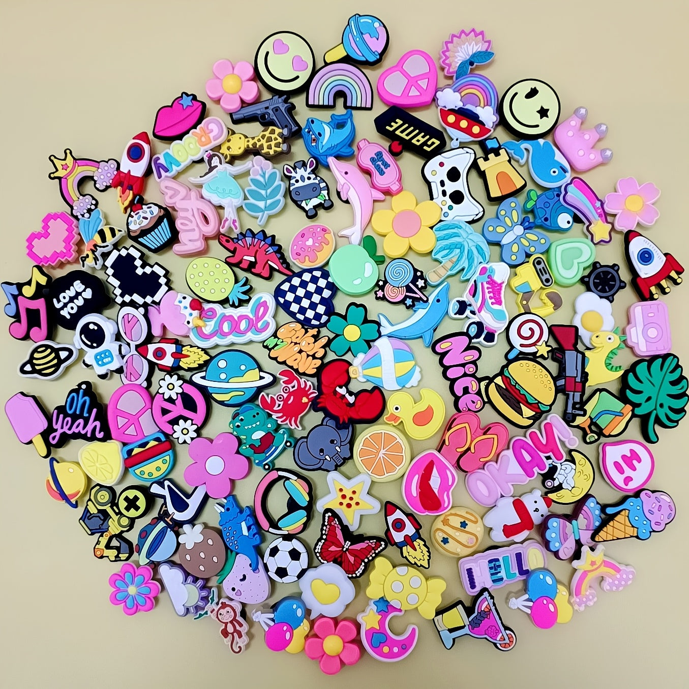 Decorative Shoe Accessories for Women Men Sizes 30 50 100 200 Beach Bag DIY