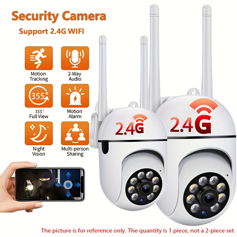 1080P WiFi Security Camera with Two-Way Audio Night Vision Motion Detection and Remote Control