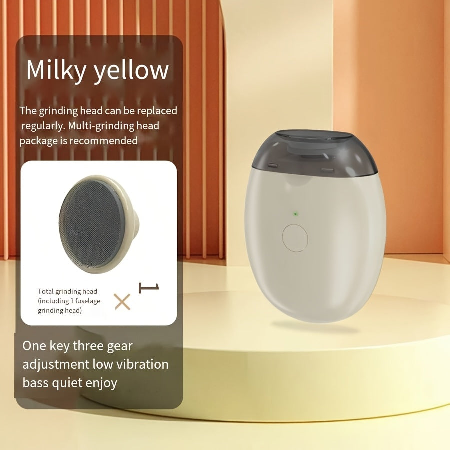 Amriver Portativ Elektron Tirnoq Qirqgich USB orqali zaryadlanadigan litiy polimer batareyasi, 3 tezlikda sozlanadigan, LED chiroq, jim ishlash, sayohat uchun qulay, avtomatik tirnoq maydalagich.