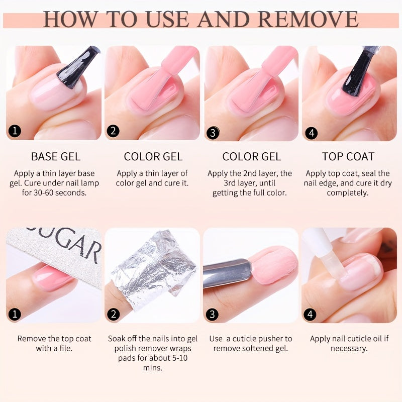 Reflective Glitter Top Coat Gel Nail Polish Colorful Sparkling Varnish