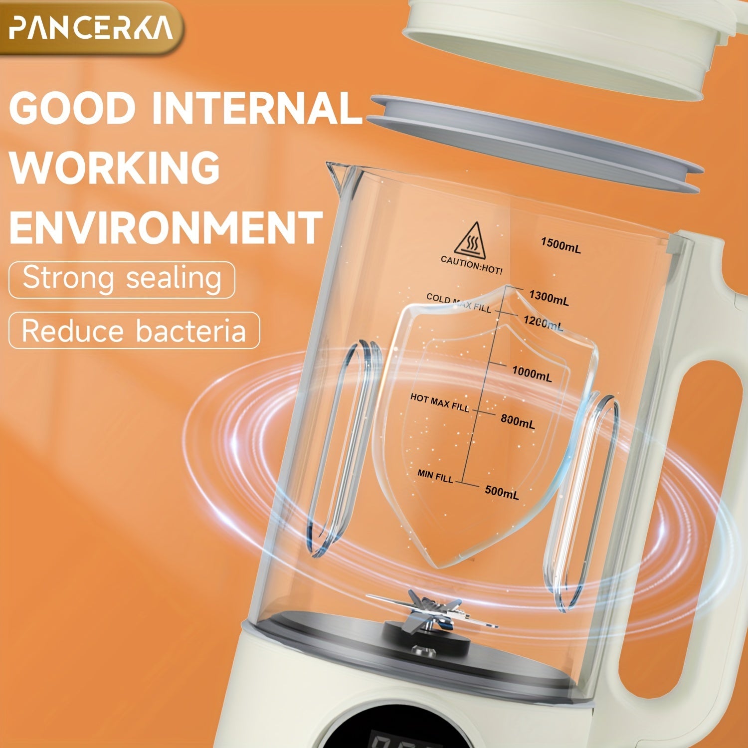 1500ml Nut Milk Maker 800W High-Speed Blender for Almond Soy Oat Milk