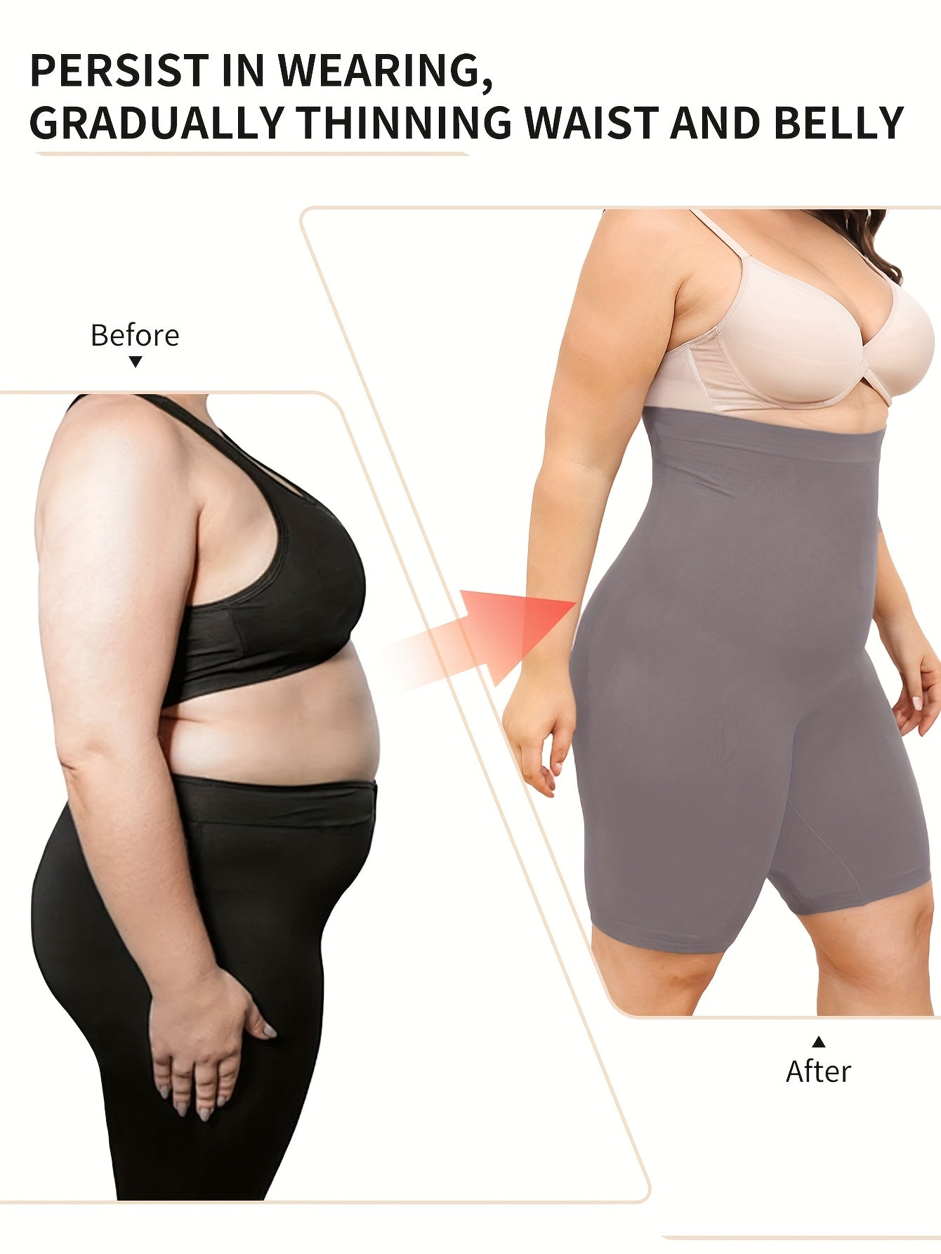 Women's High-Waisted Workout Shorts Tummy Control Hips Lift Toning