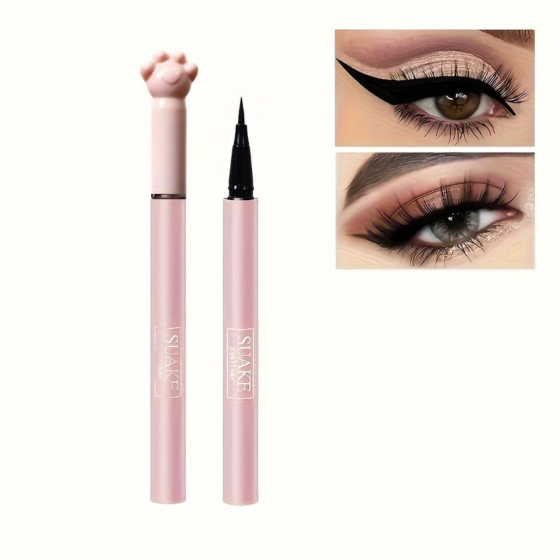 Женский водостойкий жидкий карандаш для глаз с грифелем, стойкий к растушёвке, длительное ношение, черный и коричневый