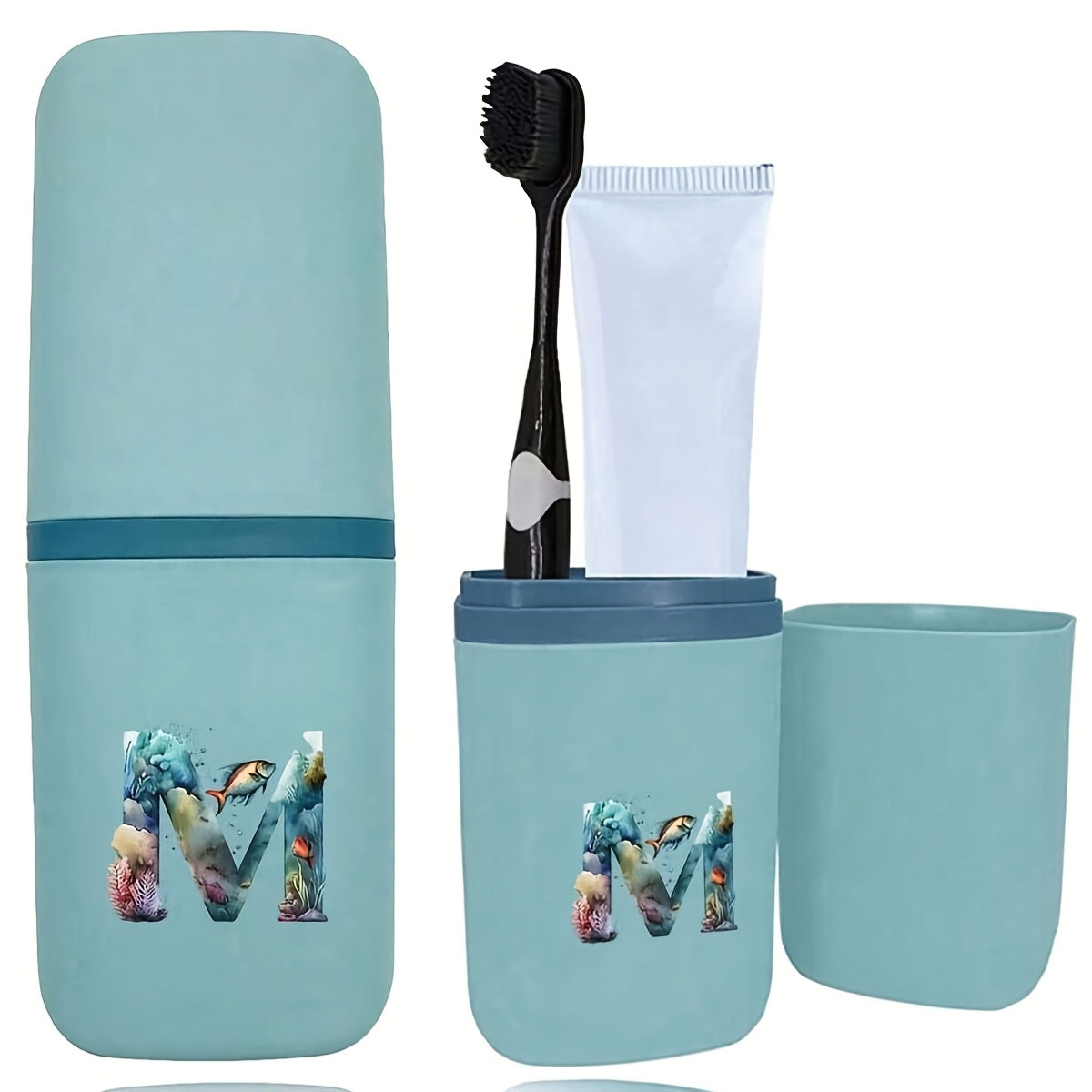 Tish cho'tkasi tutqichlari to'plami hammom aksessuarlari sayohat uchun suv o'tkazmaydigan saqlash qutisi