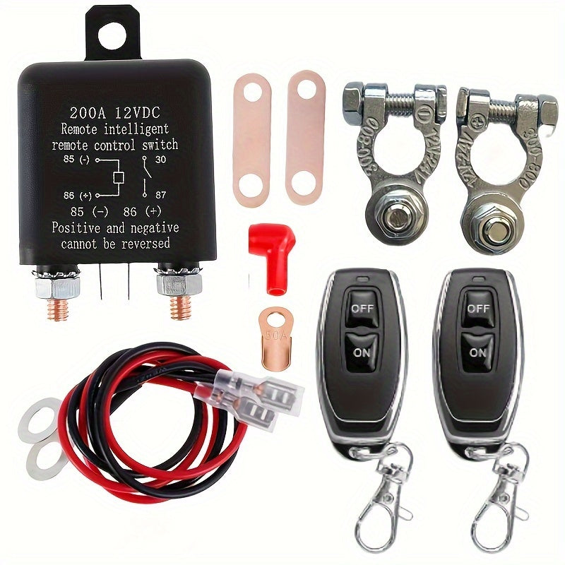 Remote Control Battery Disconnect Switch for 12V Cars and Trucks