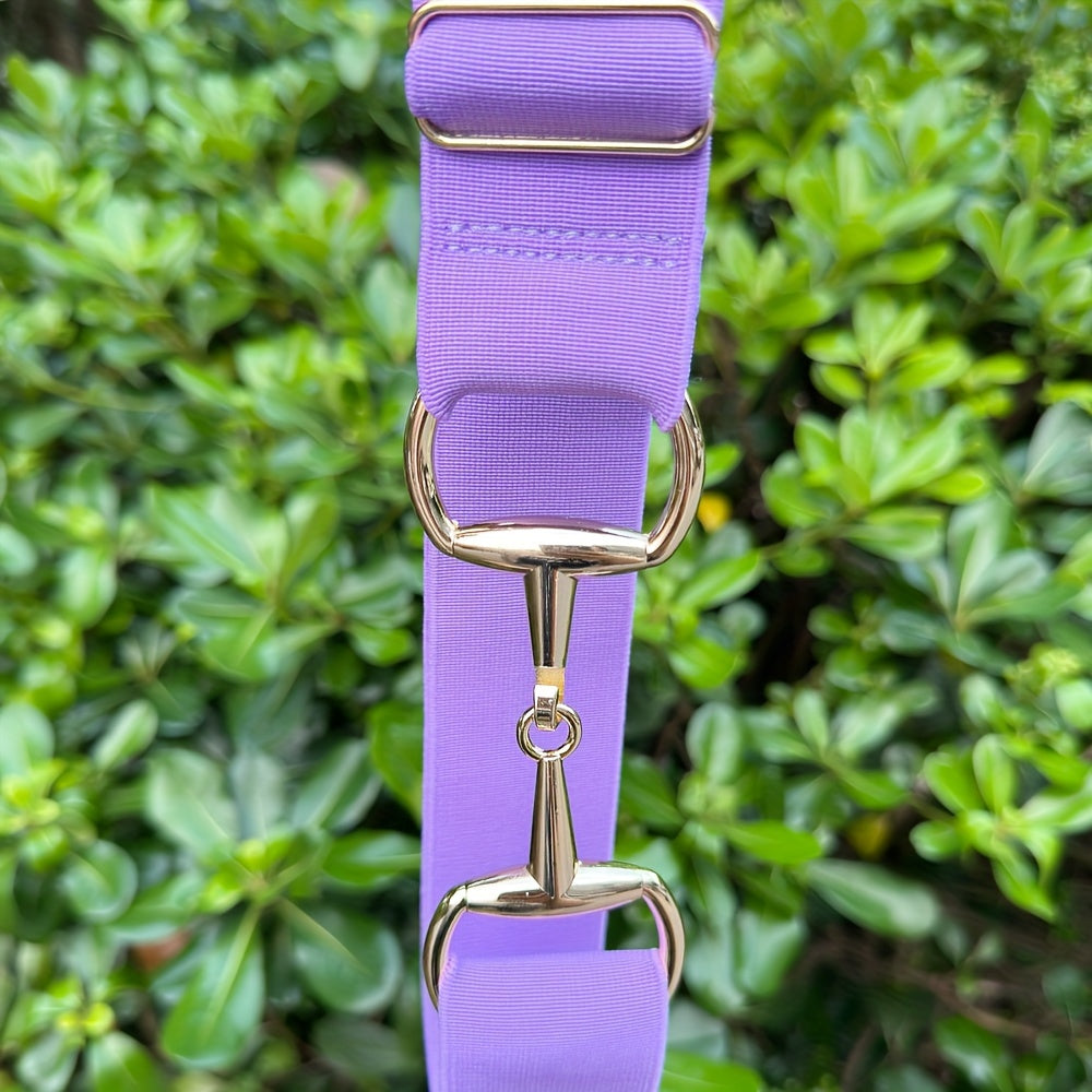 Women's Equestrian Waist Belt with Golden Metal Buckle Fashion Girdle Accessory