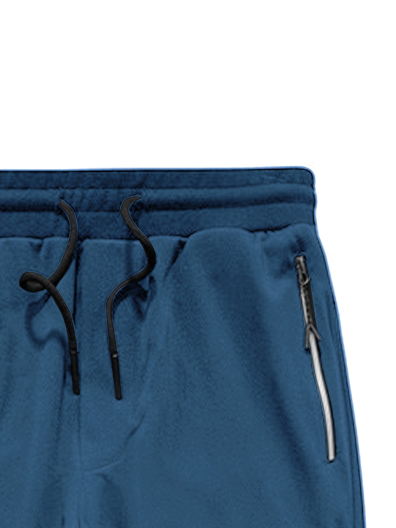 Men's Polyester Knit Casual Sportswear Set with Pockets and Collared Neck for Fall Winter