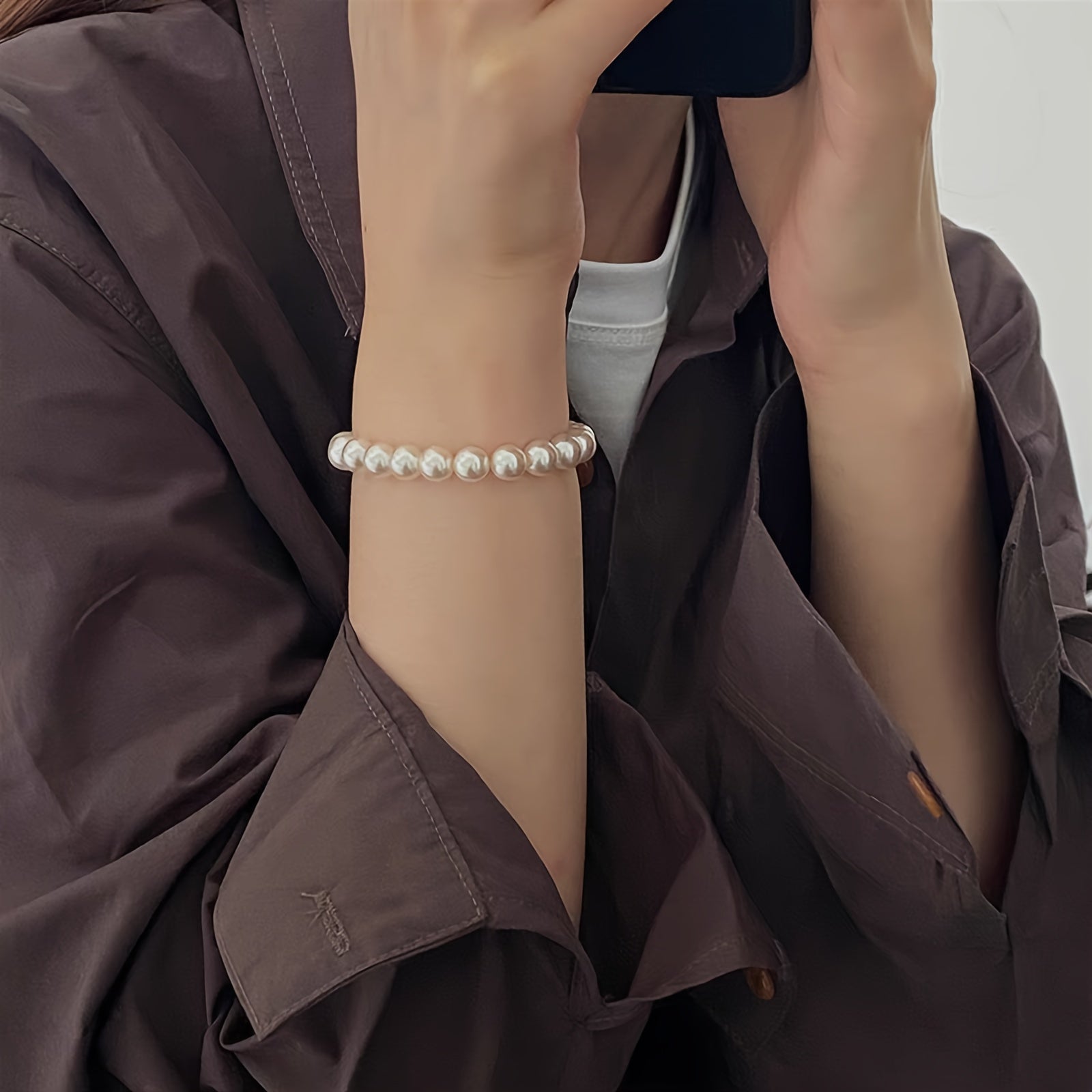 Women’s Freshwater Pearl Bracelet Set Elegant Jewelry for Everyday or Special Occasions