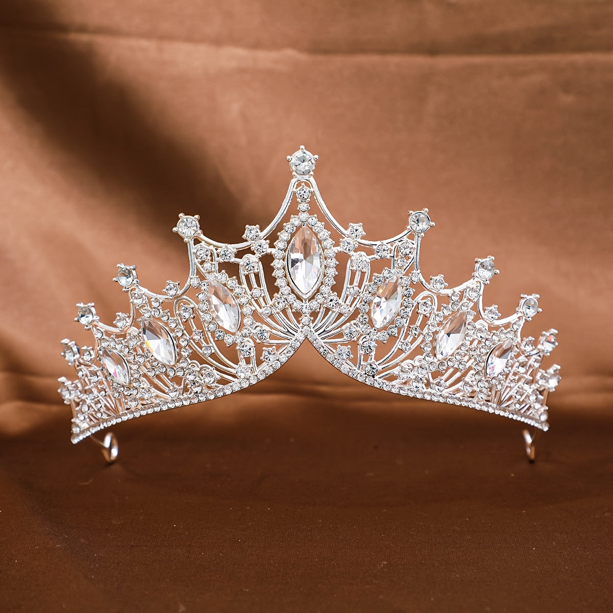 Girls Rhinestone Crown Headband for Weddings and Parties Elegant Hair Accessory