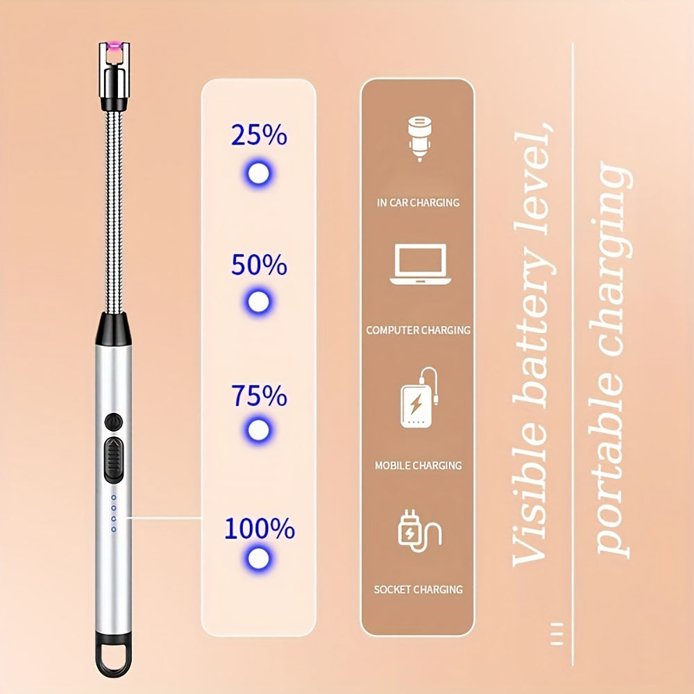 Rechargeable Electric Lighter USB Candle Gas Stove Barbecue Flexible Neck