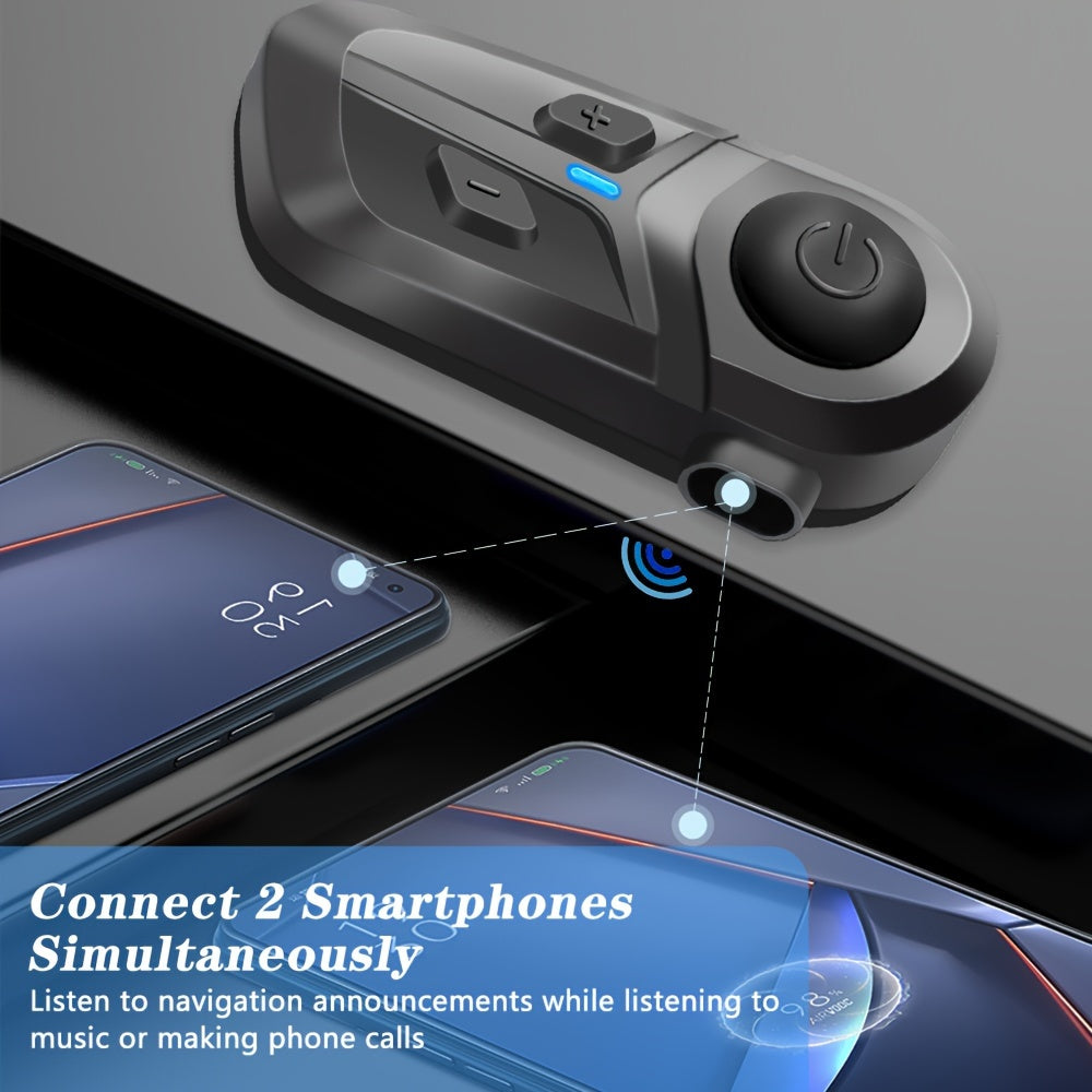 Wireless Motorcycle Helmet Earphone with Music Player and Headset