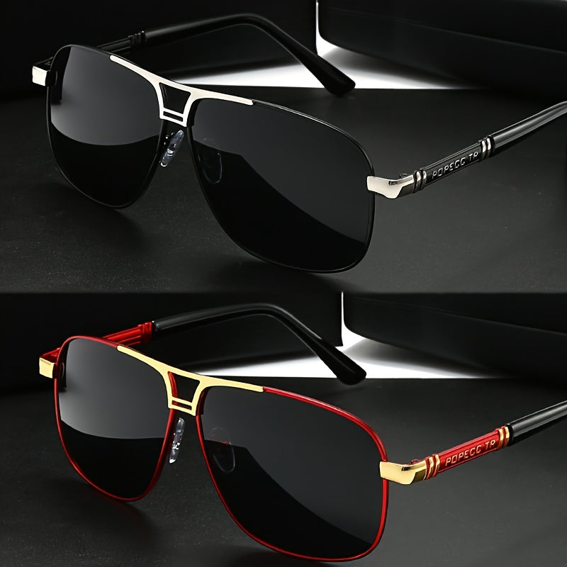 Polarized Couple Glasses for Men and Women Large Frame Driving Sunglasses for Outdoor Activities