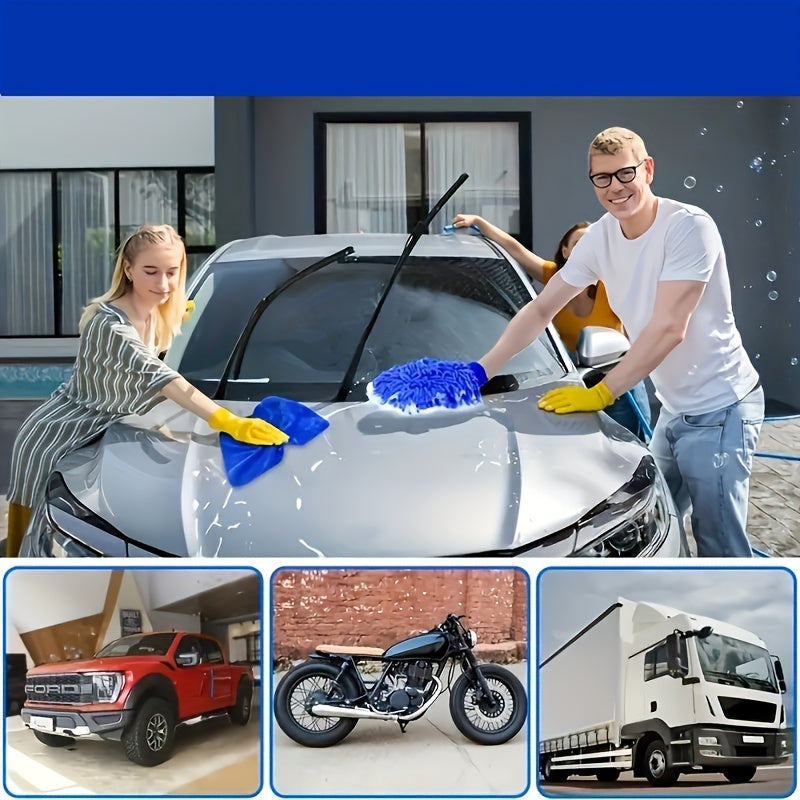 27-Piece Car Cleaning Kit with Brushes and Detailing Accessories