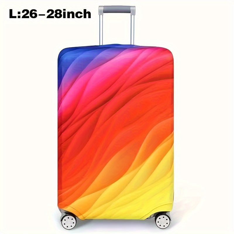 Cartoon Patterned Elastic Luggage Cover for Travel Suitcase or Duffle Case