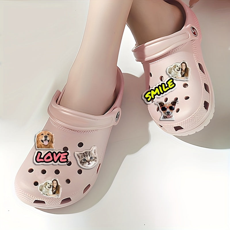 Personalized Acrylic Shoe Charms Custom Photo Shoe Accessories for Kids Adults