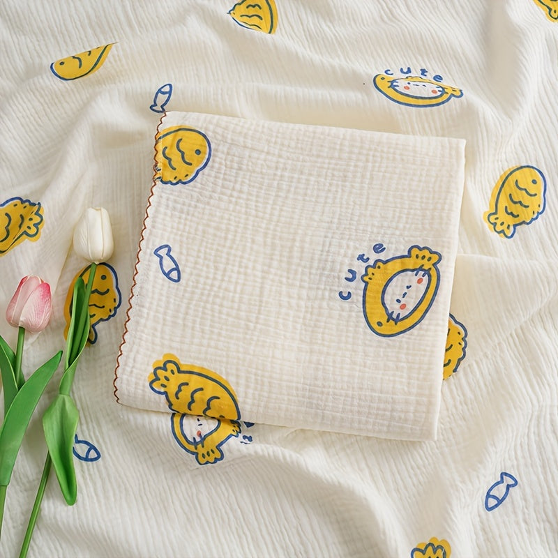 Bolalar uchun mo'ljallangan yumshoq ikki qatlamli gazli o'ralgan ko'ylak - Kichkintoylarga qulaylik va g'amxo'rlik taqdim etish uchun ideal, qo'l bilan yuvish tavsiya etiladi.