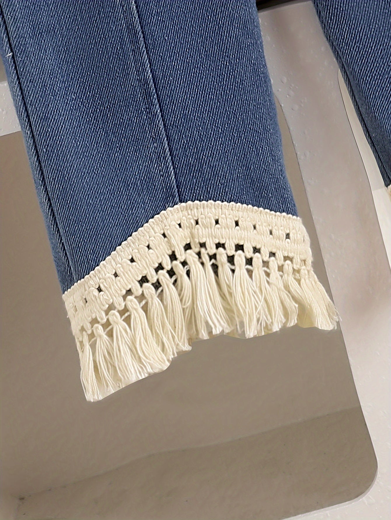 Girls' Fall Winter Tassel Top and Pants Set Long Sleeve Polyester Blend Casual 0-3 Years