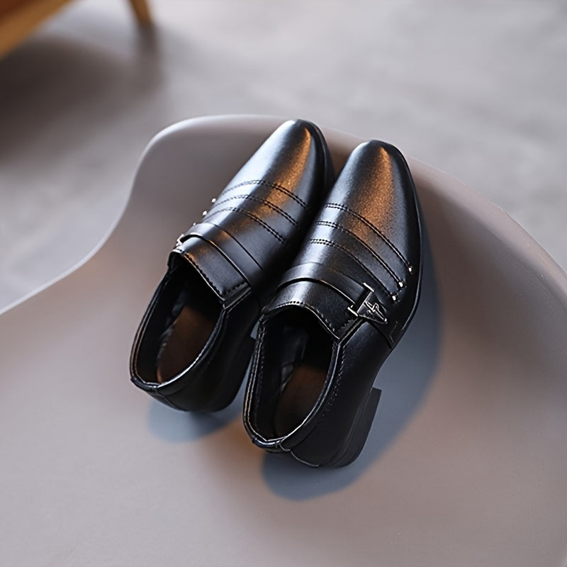 Boys' Solid Color Lightweight Non-Slip Oxford Shoes for Fall Parties