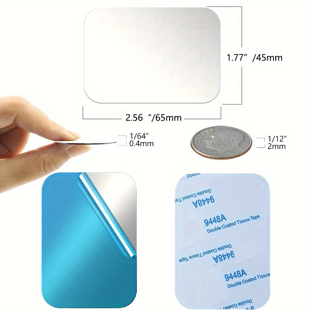 Universal Metal Phone Mount Plates 10 Pack for Car Cradles Magnetic Compatible
