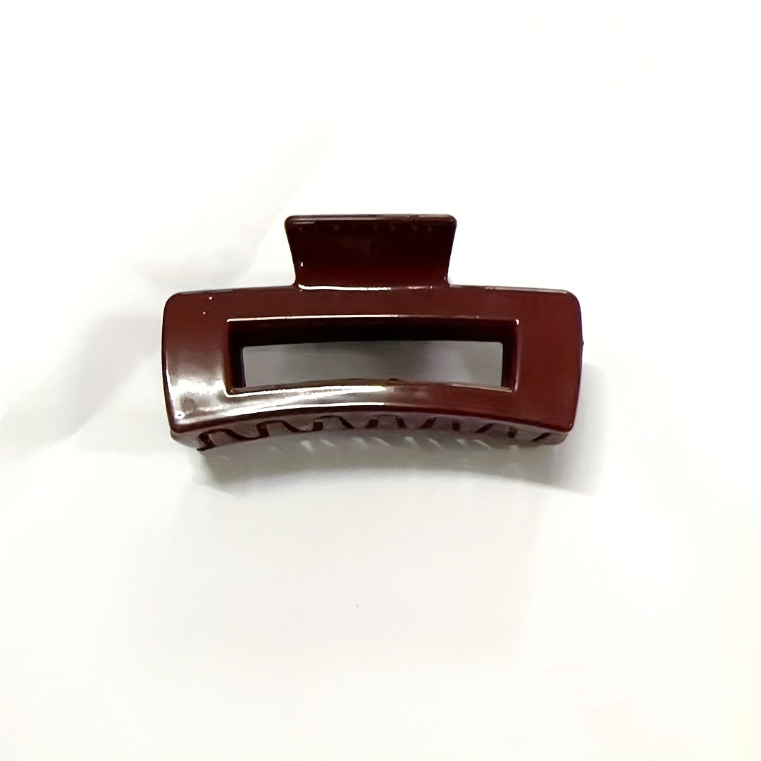 Set of 4 Red Hair Claw Clips for Women Large Non-Slip Resin Jaw Clips for Updos and Ponytails