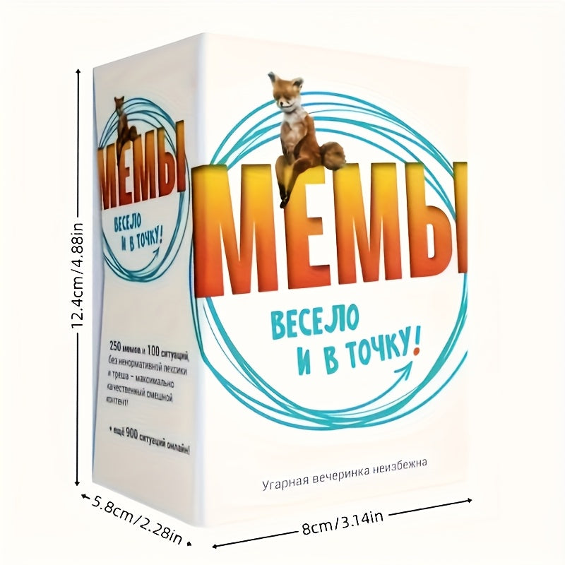Meme Card Game with 250 Hilarious Memes, 100 Durable Cards for Parties