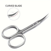 Stainless Steel Nail Cuticle Clippers Set for Manicure with Tweezers Pusher and Scissors