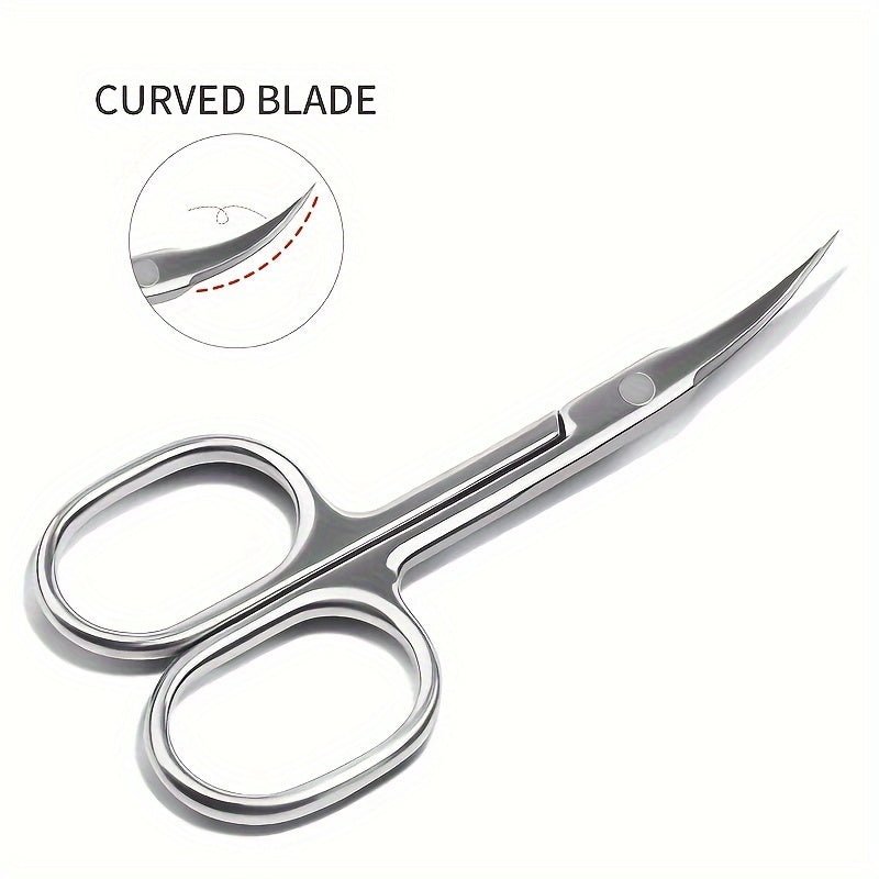 Stainless Steel Nail Cuticle Clippers Set for Manicure with Tweezers Pusher and Scissors