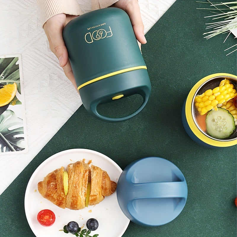 Noxud qotishdan yasalgan termal ovqat qutisi - Maktab, ofis va sayohat uchun mukammal - Ovqatni soatlab issiq yoki sovuq saqlaydi - Sho'rva, jo'xori va boshqa ovqatlar uchun ideal - Harakatda ovqatlanish uchun oshxona zaruriyati