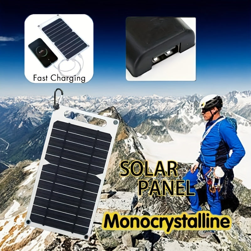Solar Charger Panel with Magnetic Attachment USB Output Detachable Photovoltaic Module for Camping RV Home