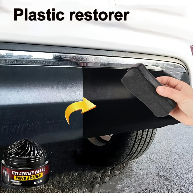 Plastic Restorer for Car Interiors and Exteriors Tire Protector Vinyl Repair