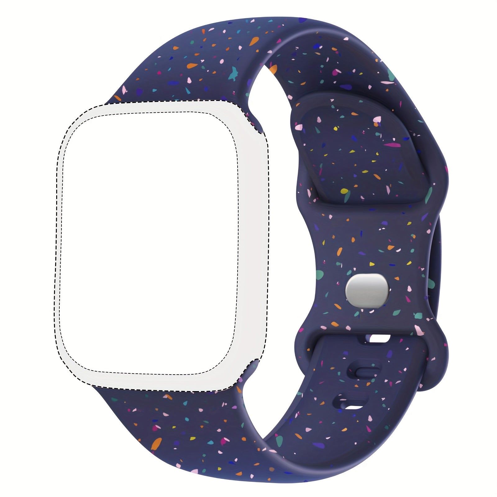 Silicone Smartwatch Bands for Men and Women Compatible with iWatch Series 1-10 38mm 40mm 41mm 42mm 44mm 45mm 46mm 49mm