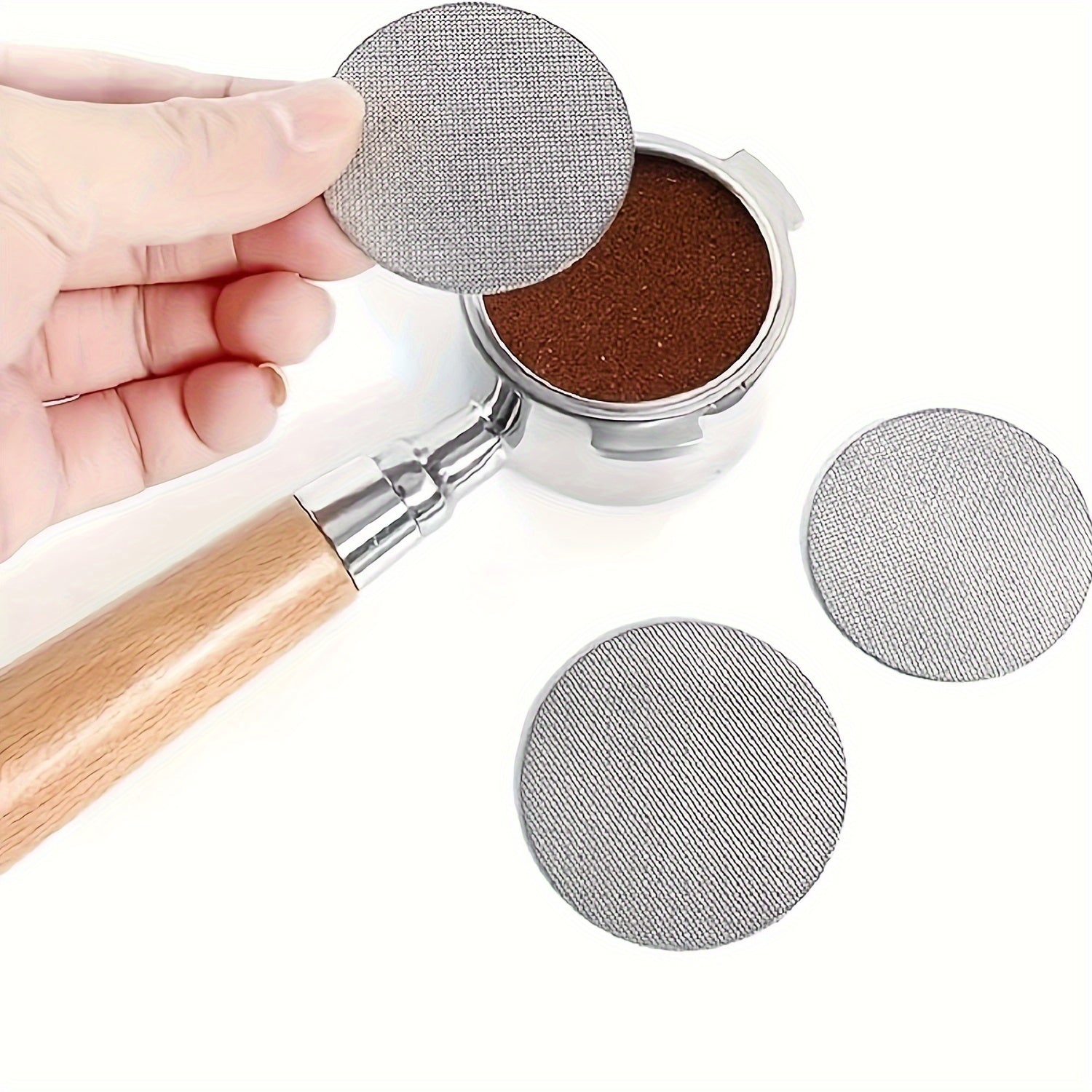 Stainless Steel Espresso Filters 51mm & 58mm Reusable Durable for Home and Restaurant