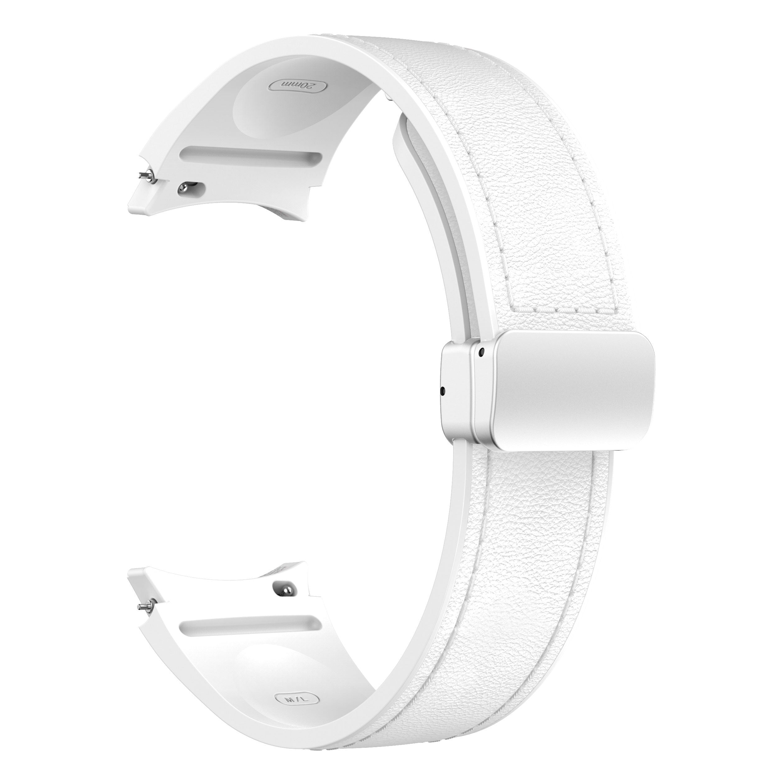 Silicone Smartwatch Strap 20mm with Magnetic Buckle for Galaxy Watch 4 5 6