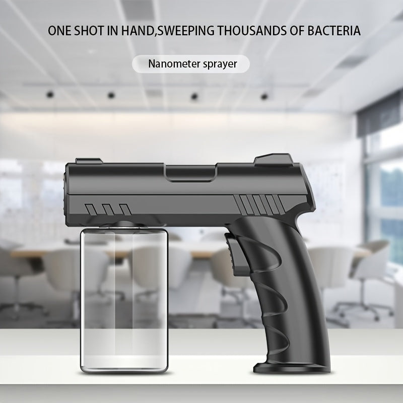 Rechargeable Wireless Spray Gun with Long Spray Distance and Blue Lights for Home Use