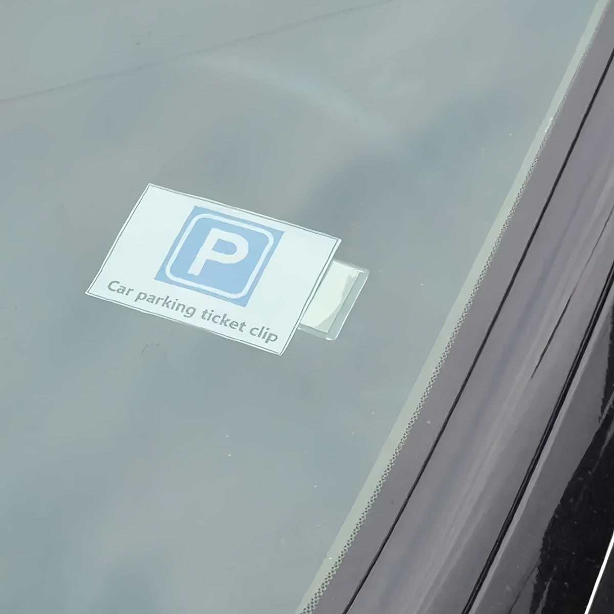 Универсальный прозрачный держатель для автомобильных билетов, зажим для лобового стекла, для парковочных квитанций