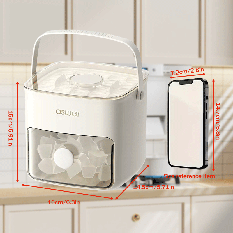 Hacedora de hielo manual duradera de doble capa para fiestas familiares