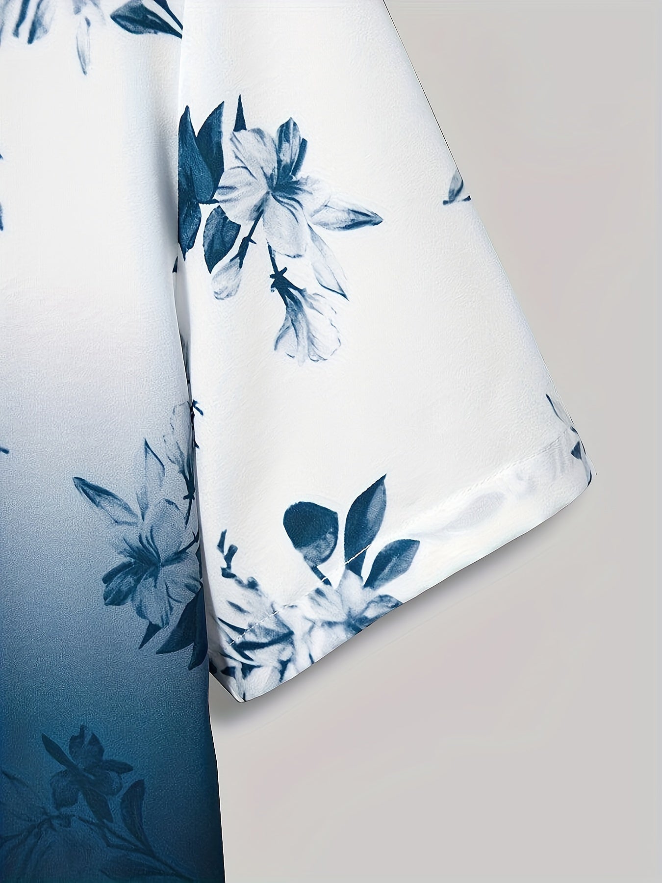 Men's Casual Shirt with Geometric Print Polyester Regular Fit