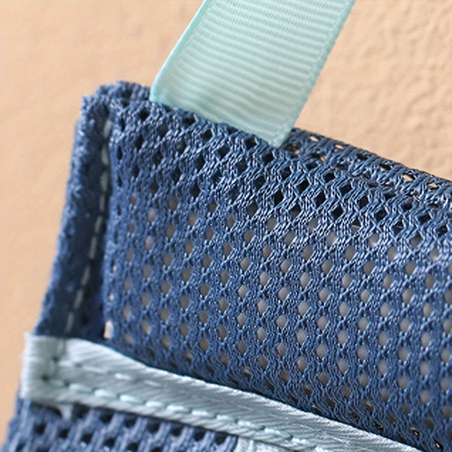 Mesh Garbage Bag Dispenser Wall Mount Kitchen Storage Washable Plastic Holder