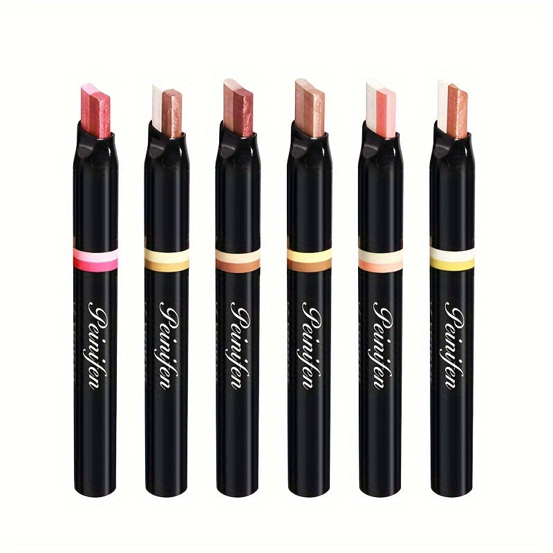 Ikki tomonlama porloq ko'zoynak qalamchalari, dog'ga chidamli, porloq yer tonlari