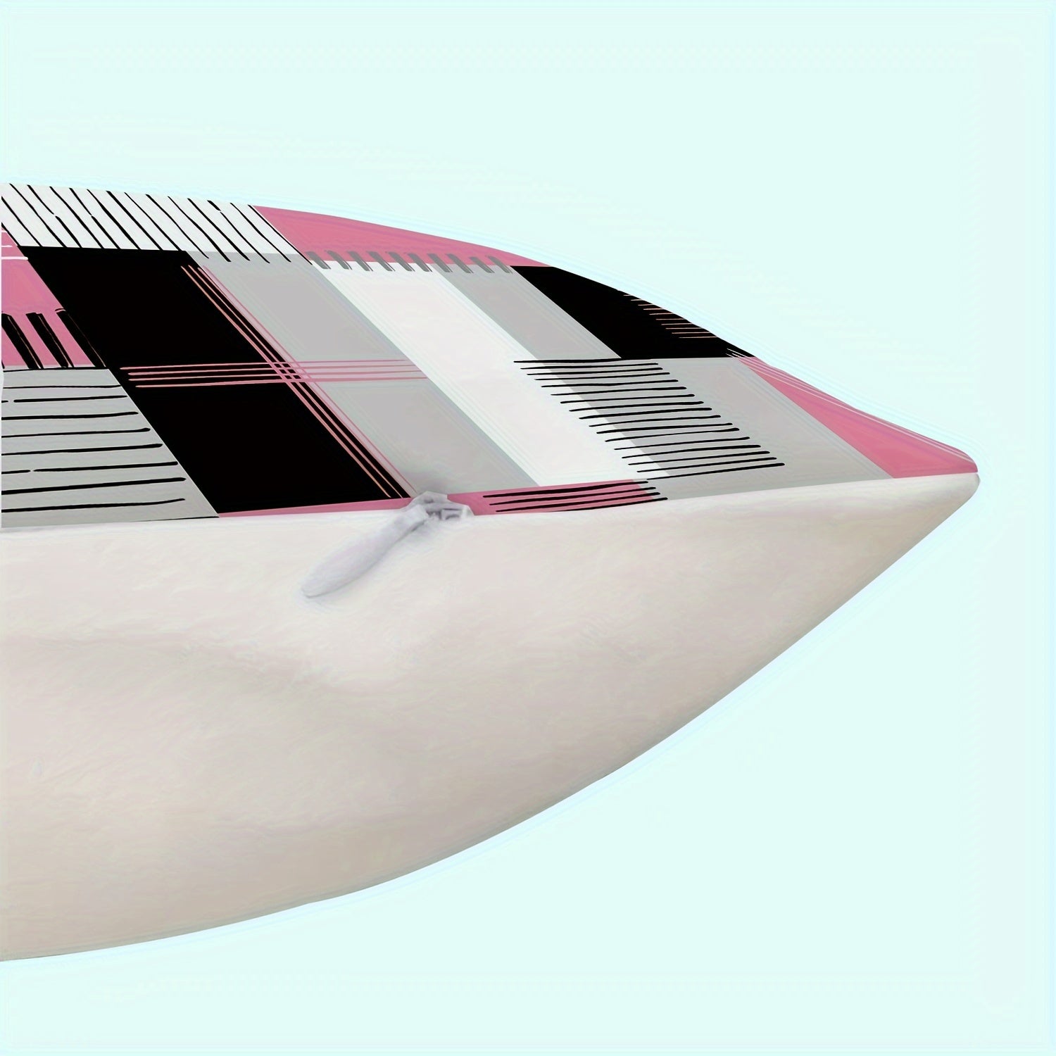 Geometric Square Polyester Cushion Covers for Bedroom and Living Room Set of 2