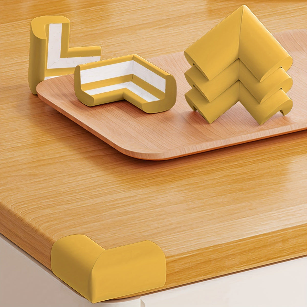 10 Pieces NBR L-Shaped Corner Guards for Table Edge Safety and Bed Protection