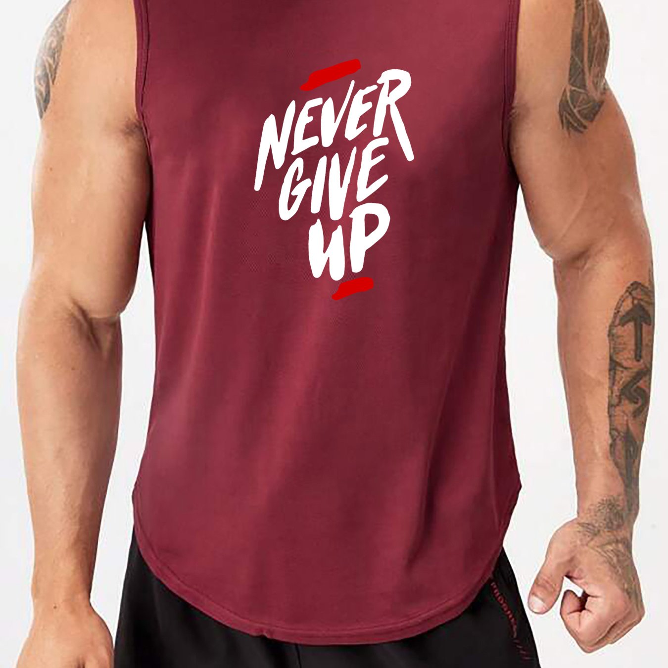 Men's Summer Muscle Tank Top Breathable Sweat-Wicking Quick-Dry Sleeveless Gym Basketball