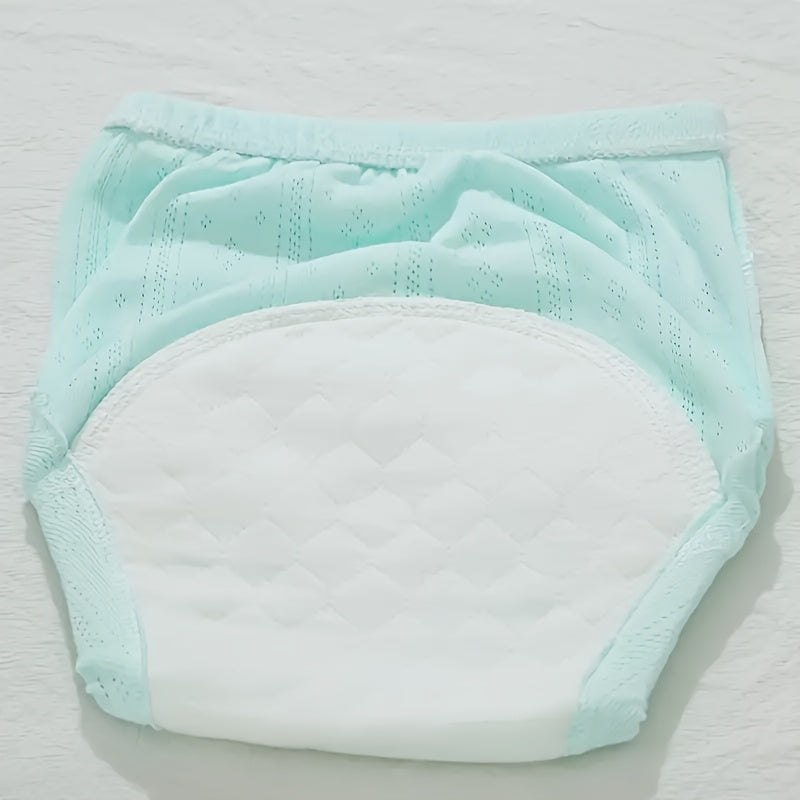 Set of 3 Cotton Cloth Diapers for Babies 0-3 Years Washable Leakproof Training Pants