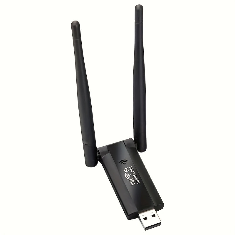 WiFi Signal Booster with 2 Antennas, 360° Coverage, Signal Penetration Enhancer