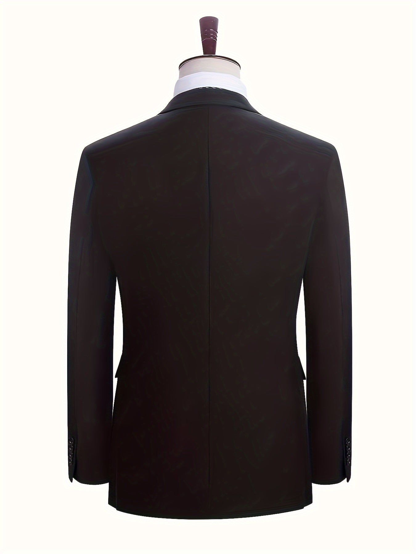 Мужской деловой костюм из полиэстера и вискозы, однотонный, без эластана, весна, лето, осень