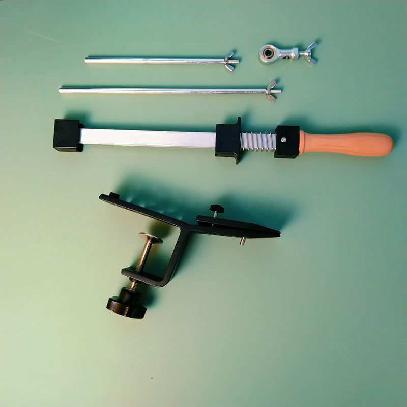 Afilador de ángulo fijo para cuchillos y tijeras Dispositivo de afilado manual Construcción metálica