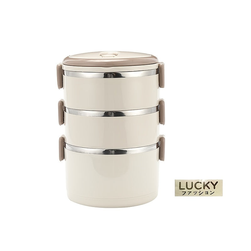 Fiambrera aislada de acero inoxidable con tapa para oficina, escuela, camping