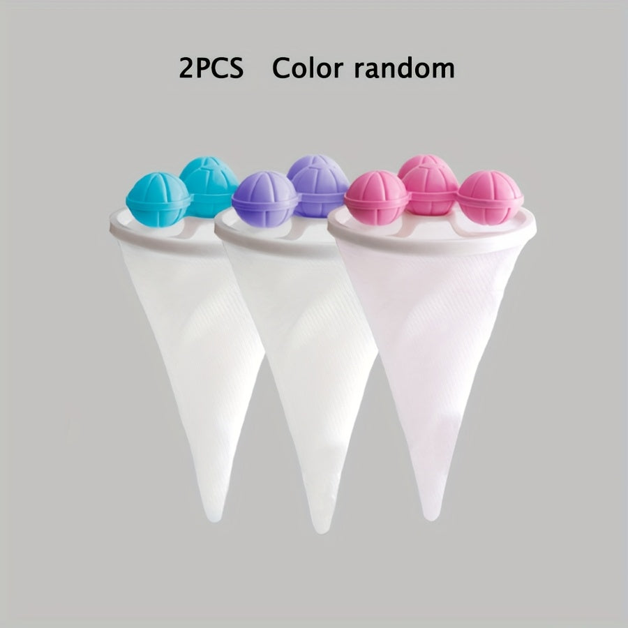 2pcs Laundry Filter Bags MeshLint Catcher for Washing Machine Pet Hair