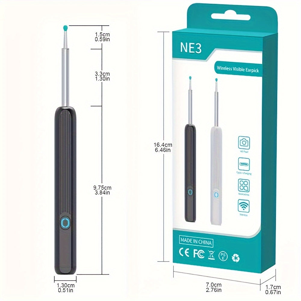 Ear Wax Removal Kit with Camera Light 8-Piece Ear Set for IOS Android