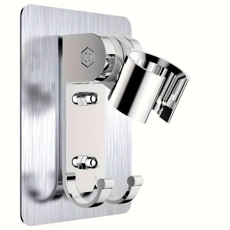 Soporte de cabezal de ducha adhesivo impermeable sin taladro con soporte reforzado para baño